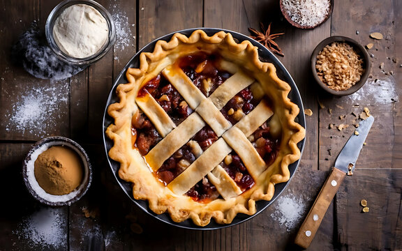 Capture the essence of Pie in a mouthwatering food photography shot