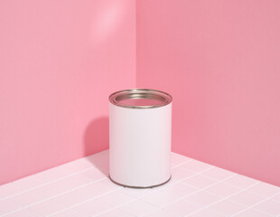 Paint to renovate the interior of an apartment. Home renovation concept.