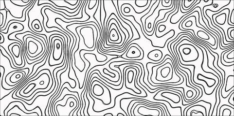 Map in Contour Line Light topographic topo contour. Abstract Topographic Map in Contour topographic line map with curvy wave isolines vector Black-white background from a line similar