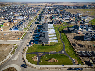 Aerial View of Brighton Neighborhood in Saskatoon