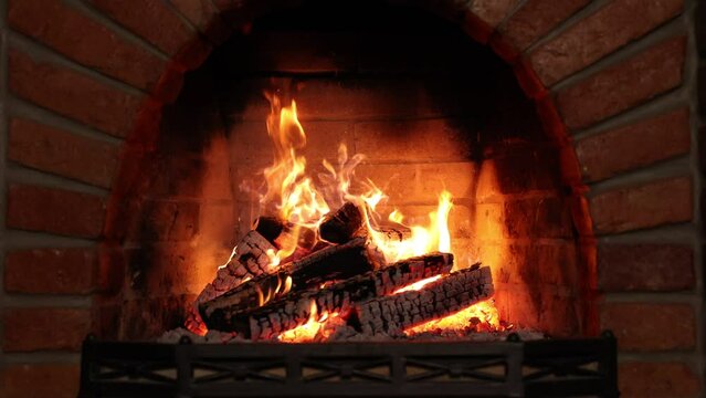 Cozy Fireplace Night. Fireplace 4k. Asmr sleep. Fireplace at home for relaxing evening