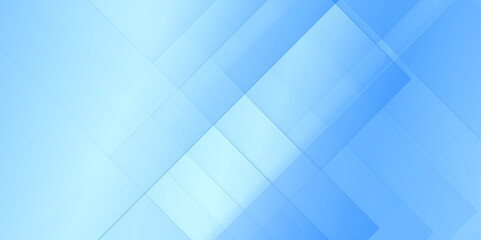 Abstract geometric Blue business banner background, Diamond and line shapes in random geometric blue gradient pattern, Digital shiny geometric fractal pattern.