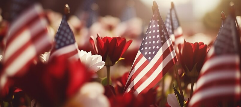 Usa memorial day  honoring the sacrifice of fallen heroes and celebrating the spirit of patriotism