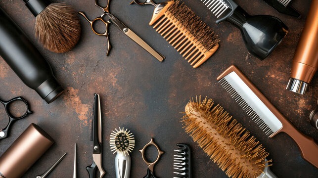 Luxurious modern hairdressing salon. Photo for hairdressing business