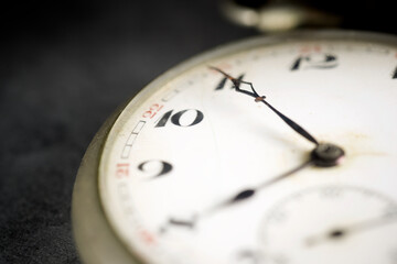 Close-up of an antique pocket watch
