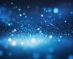 abstract blue background, glow particle abstract bokeh Digital  textured display. Color gradient electronic diode effect. Website, application, template. Computer, laptop wallpaper. Design for landing