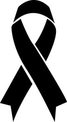 Vector ribbon cross Breast cancer day sign in women Cancer fighting ideas, breast cancer awareness symbol, National Breast Cancer Awareness Month. Realistic ribbon, isolated on transparent background.