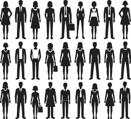 Highly Detailed People Silhouettes