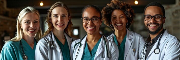 Illustration of diverse medical staff working harmoniously to provide comprehensive patient care