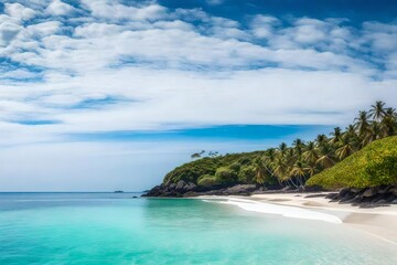 tropical beach panorama