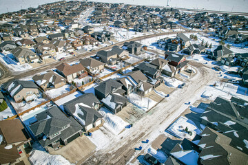Willowgrove Neighborhood from Above - Saskatoon Aerial View