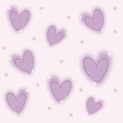 love heart pattern for valentine background