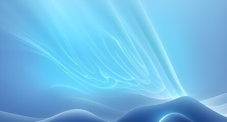 Light abstract blue background with waves