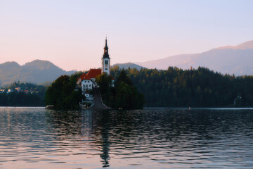 Naklejka premium Bled lake, Slovenia