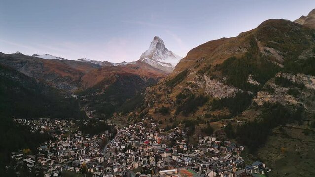 Zermatt, Switzerland Alpine Village with the Matterhorn
