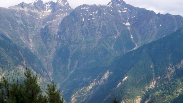 Reckong Peo, Kalpa Valley, Himachal Pradesh, India: Majestic Snow Capped peaks.