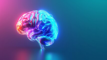 Computer Generated Image of a Human Brain Revealing Detailed Structure and Connectivity