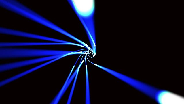 an effect reminiscent of a cable laid in a tunnel