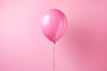 balloon on pink background. Generative AI