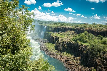 Fototapeta na wymiar the Iguazu Falls in South America 