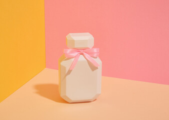 Perfume and the feminine image. Beauty and care products.