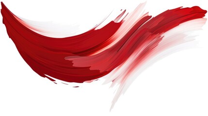 abstract expressionist brushwork in bold crimson abstract artistic background for creative projects and designs, isolated white background