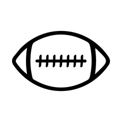 Football clip art design on plain white transparent isolated background for card, shirt, hoodie, sweatshirt, apparel, card, tag, mug, icon, poster or badge © AllYearRoundDesigns