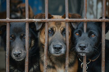 Kennel dogs locked