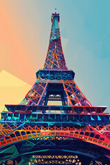 Joyful Eiffel - Ultradetailed Illustration for Creative Delights