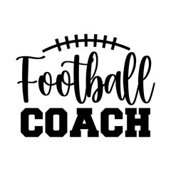 Football typography design on plain white transparent isolated background for card, shirt, hoodie, sweatshirt, apparel, card, tag, mug, icon, poster or badge