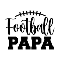 Football typography design on plain white transparent isolated background for card, shirt, hoodie, sweatshirt, apparel, card, tag, mug, icon, poster or badge