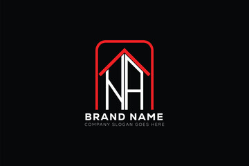 NA letter creative real estate vector logo design . NA creative initials letter logo concept. NA house sheap logo