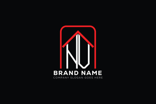 NV letter creative real estate vector logo design . NV creative initials letter logo concept. NV house sheap logo