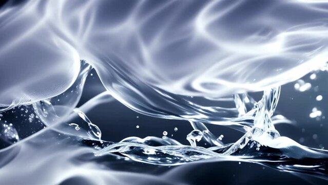 abstract background with white fluids