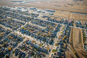 Aerial View of Martensville, Saskatchewan