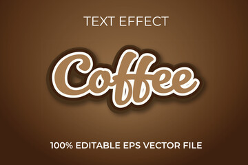 Coffee Day 3d editable text effect