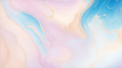 pink and blue color with golden lines liquid fluid marbled texture background