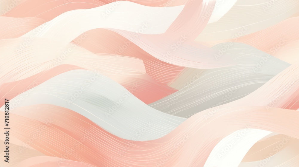 Poster a close up of a pink and white background with wavy lines on the bottom of the image and bottom of t
