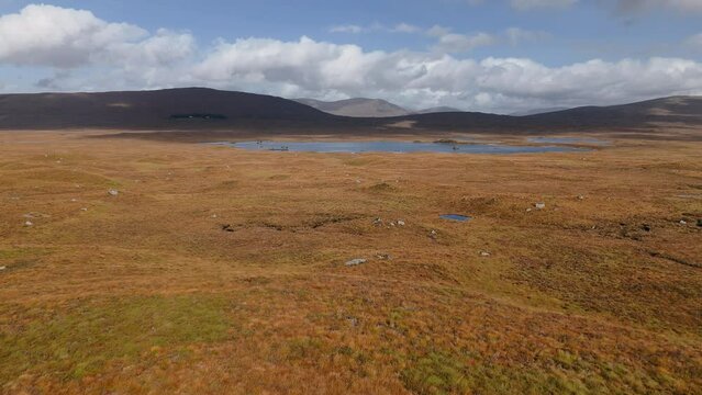 Highland aerial view Scotland at Stob Dearg