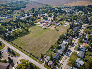Aerial View of Waldheim, Saskatchewan