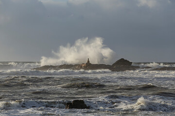 Dramatic stormy seascape