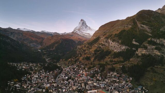 Zermatt, Switzerland Alpine Village with the Matterhorn