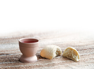 Bread and wine for communion
