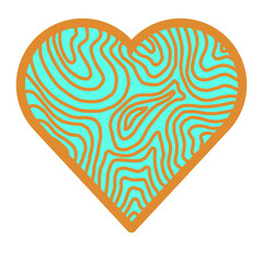 Fototapeta na wymiar hand drawn hearts for t-shirt design or for valentine's day.