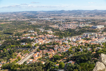 Fototapeta na wymiar Sintra town. Portugal. Top view