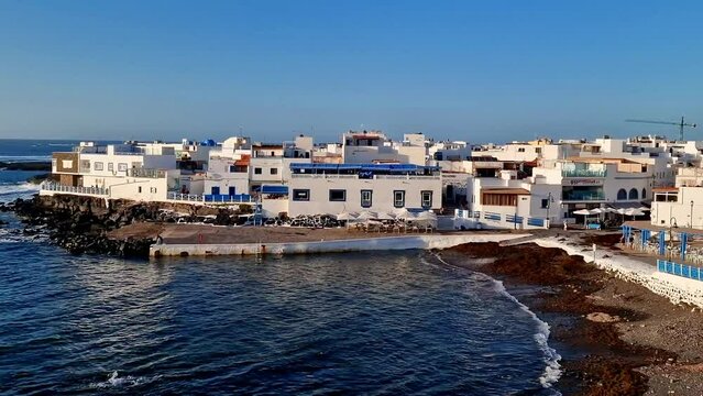 El Cotillo - scenic village in northern coast of Fuerteventura, Canary islands. 4k HD video