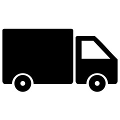 Delivery Truck solid icon illustration	