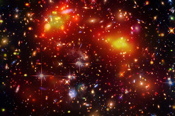 Space and galaxy. The elements of this image furnished by NASA.