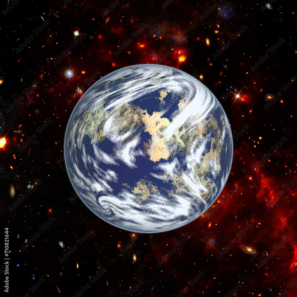 Canvas Prints magnificent earth in outer space. the elements of this image furnished by nasa.