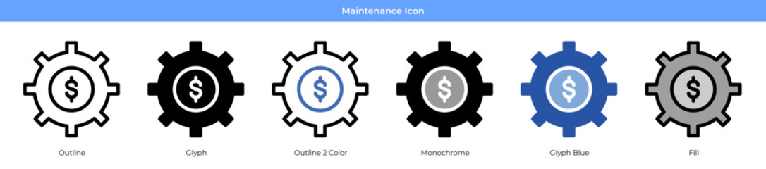 Maintenance Icon Set